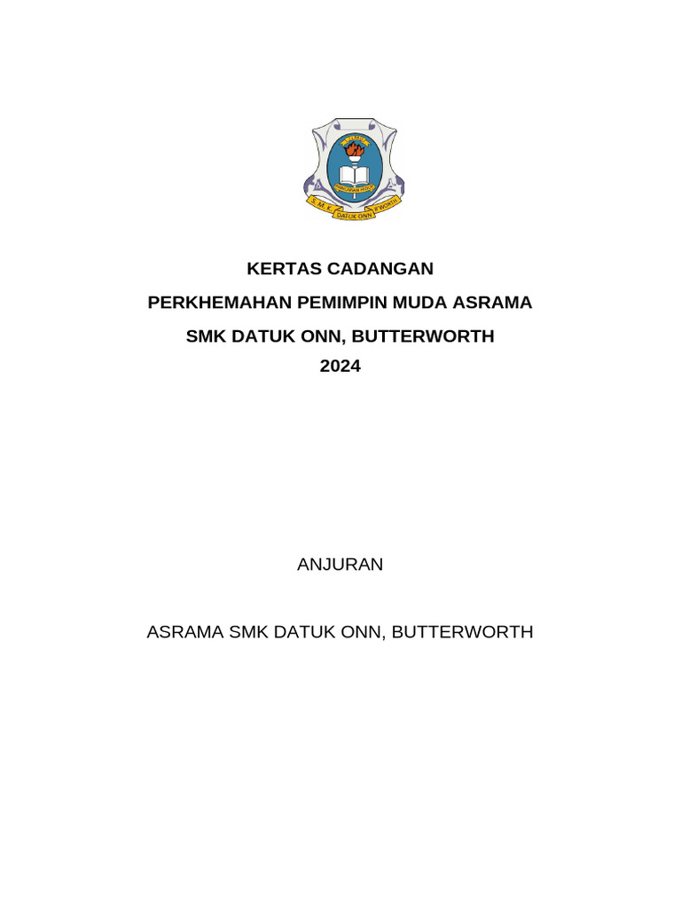 Jawatan_kuasa_Perkhemahan_Pemimpin_Muda_SMKDOB_2024_untuk_Asrama | PDF