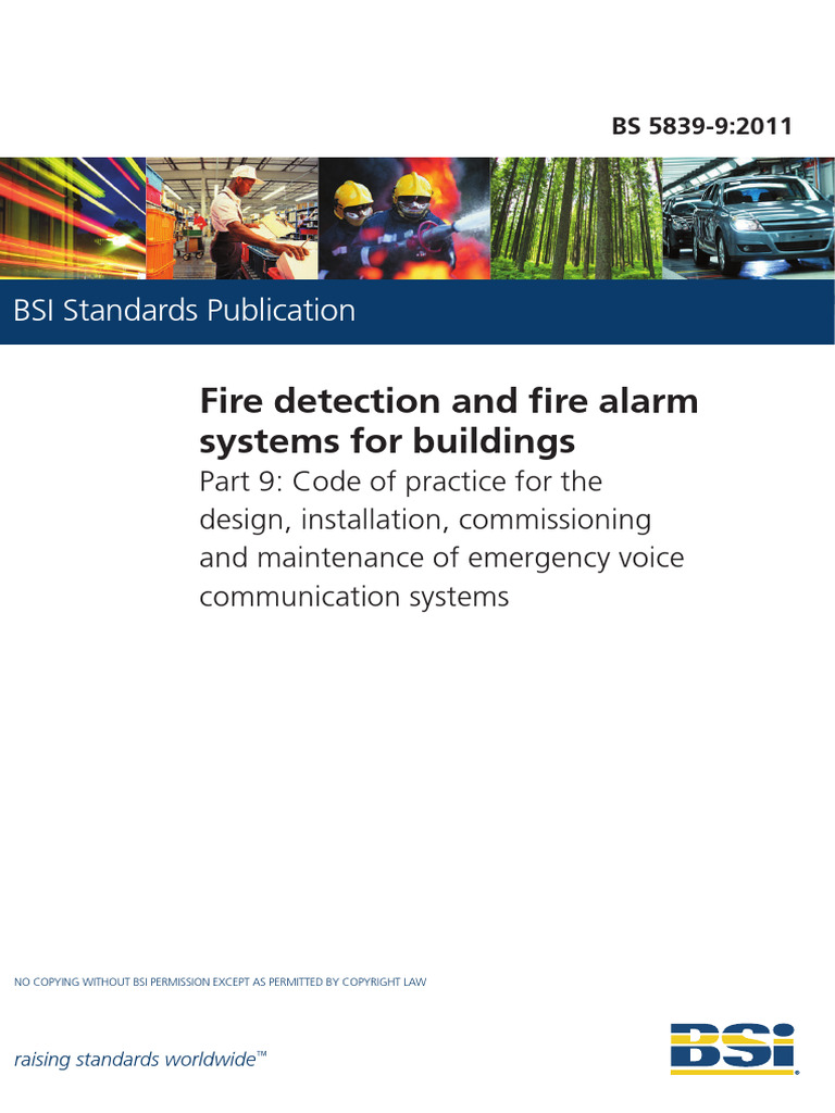 BS 5839-9 - Code of Practice Voice Communication Systems | PDF ...