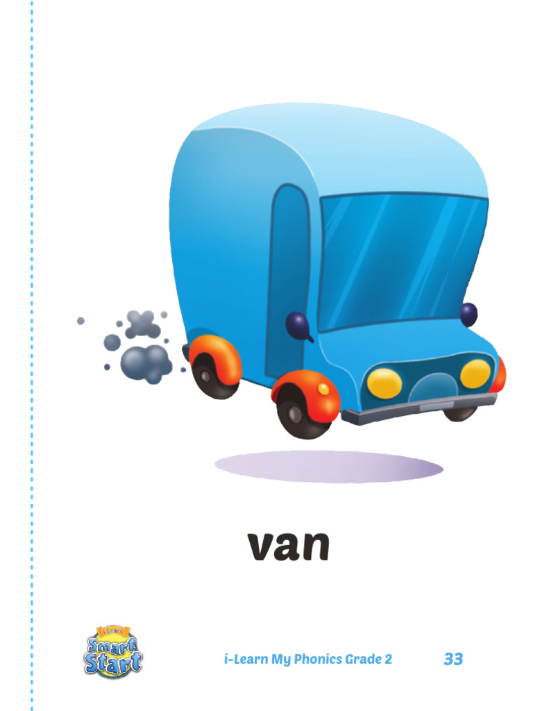 I Learn My Phonics Grade 2 Flashcard Unit 9 Van | PDF