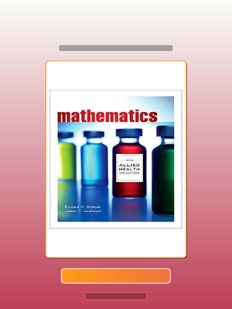 Test Bank For Mathematics With Allied Health Applications 1st Edition ...