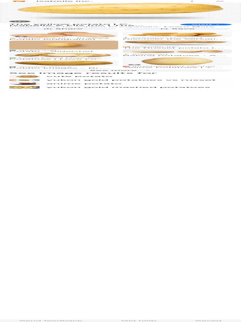 Yellow and Russet Potato Guide | PDF