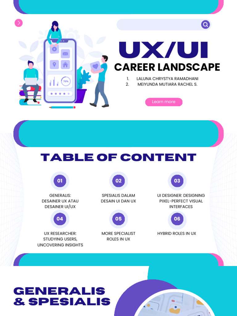 Karir Desain UX/UI: Peran dan Spesialisasi | PDF