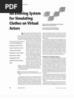 An Evolvin Virtual: System Clothes Actors