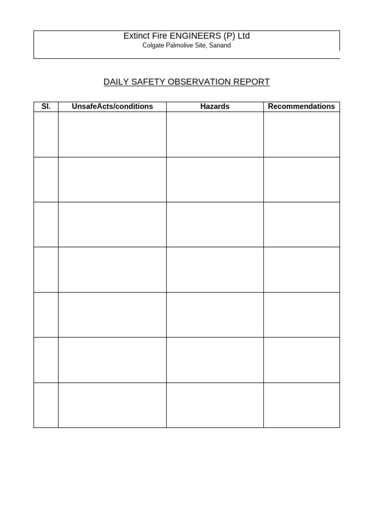 FM SHE 11 Daily Observation | PDF