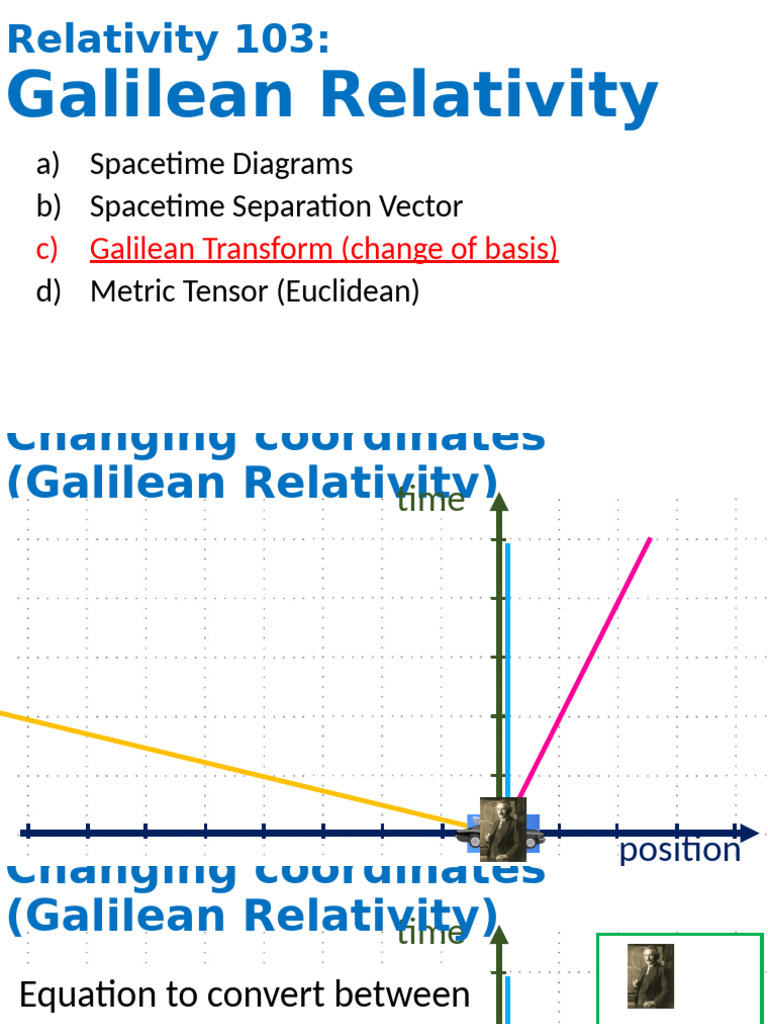 Galilean Relativity Overview and Transform | PDF | Special Relativity ...