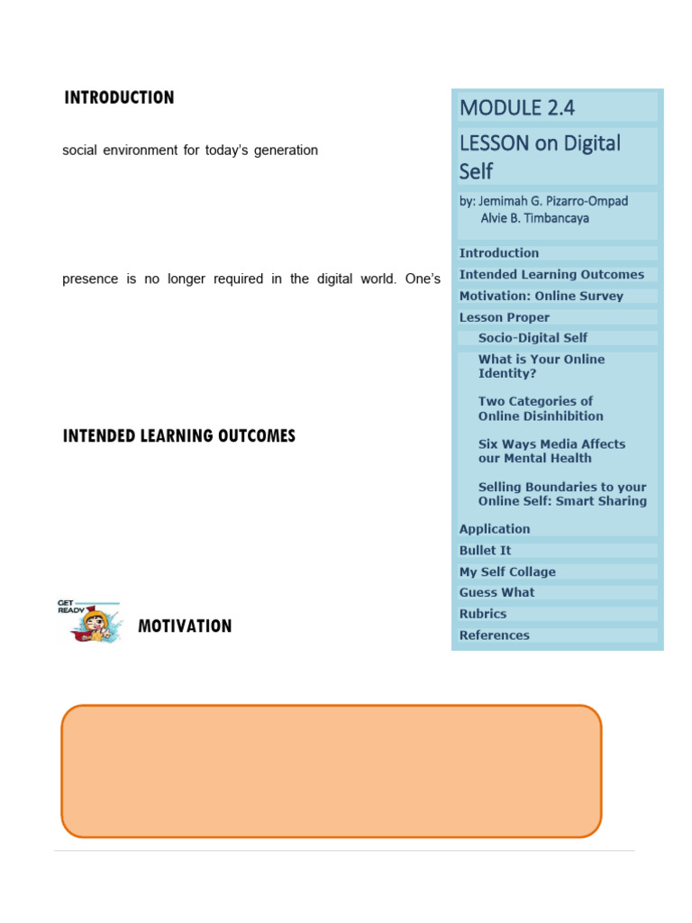 Understanding Your Socio-Digital Self | PDF | Identity (Social Science ...
