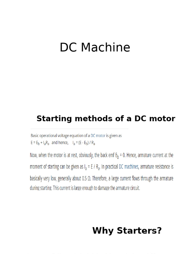 DC Machine 2 | PDF
