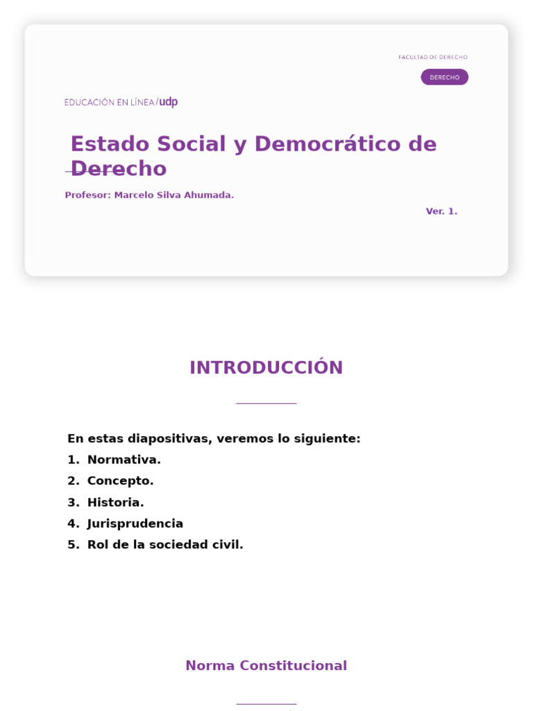 Estado Social y Democrático de Derecho | PDF | Estado de bienestar ...