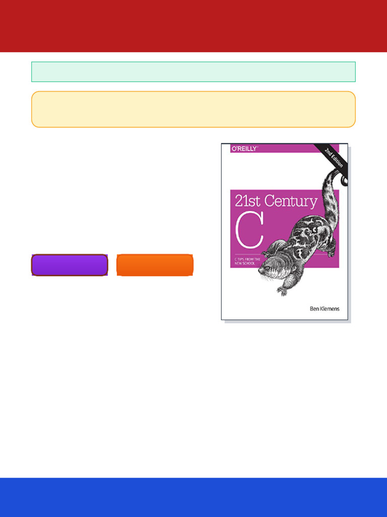21st Century C C Tips From The New School 2nd Edition Ben Klemens Ebook ...