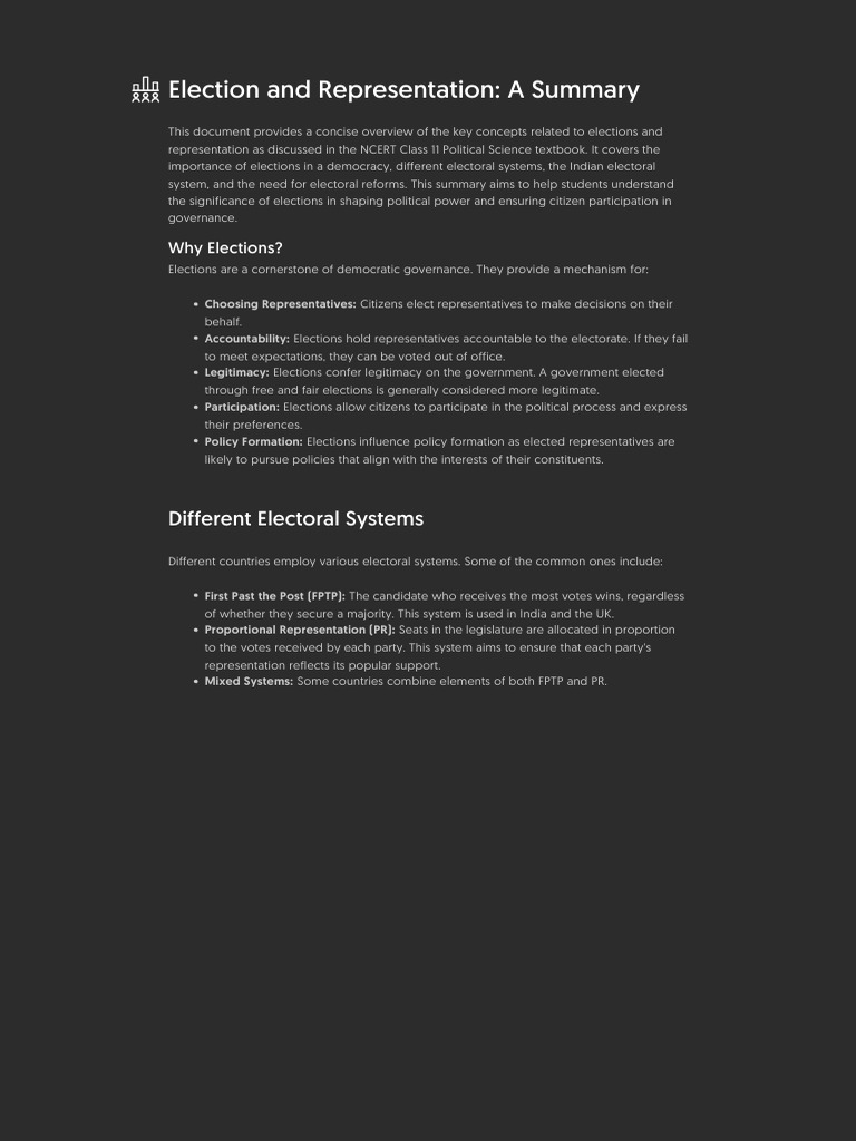 Understanding Indian Electoral Systems | PDF | Elections | Electronic ...