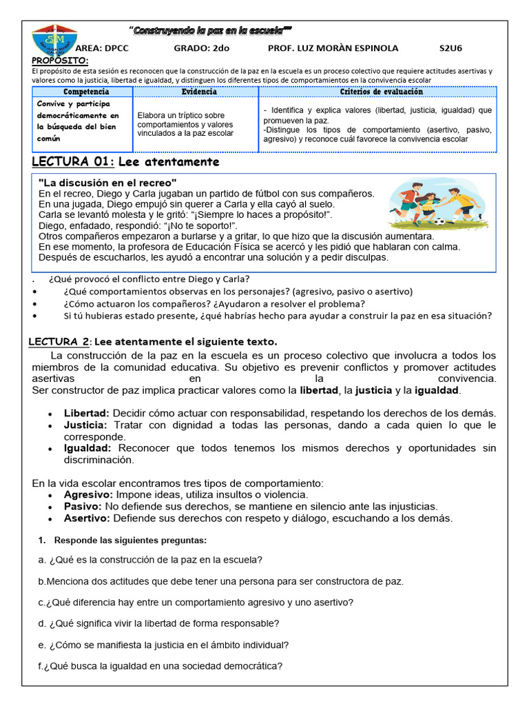 Construcción de paz en la escuela | PDF | Justicia | Crimen y violencia