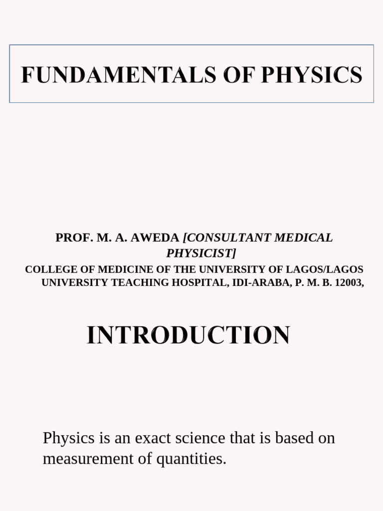 Understanding Physical Quantities and Forces | PDF | Force | Acceleration