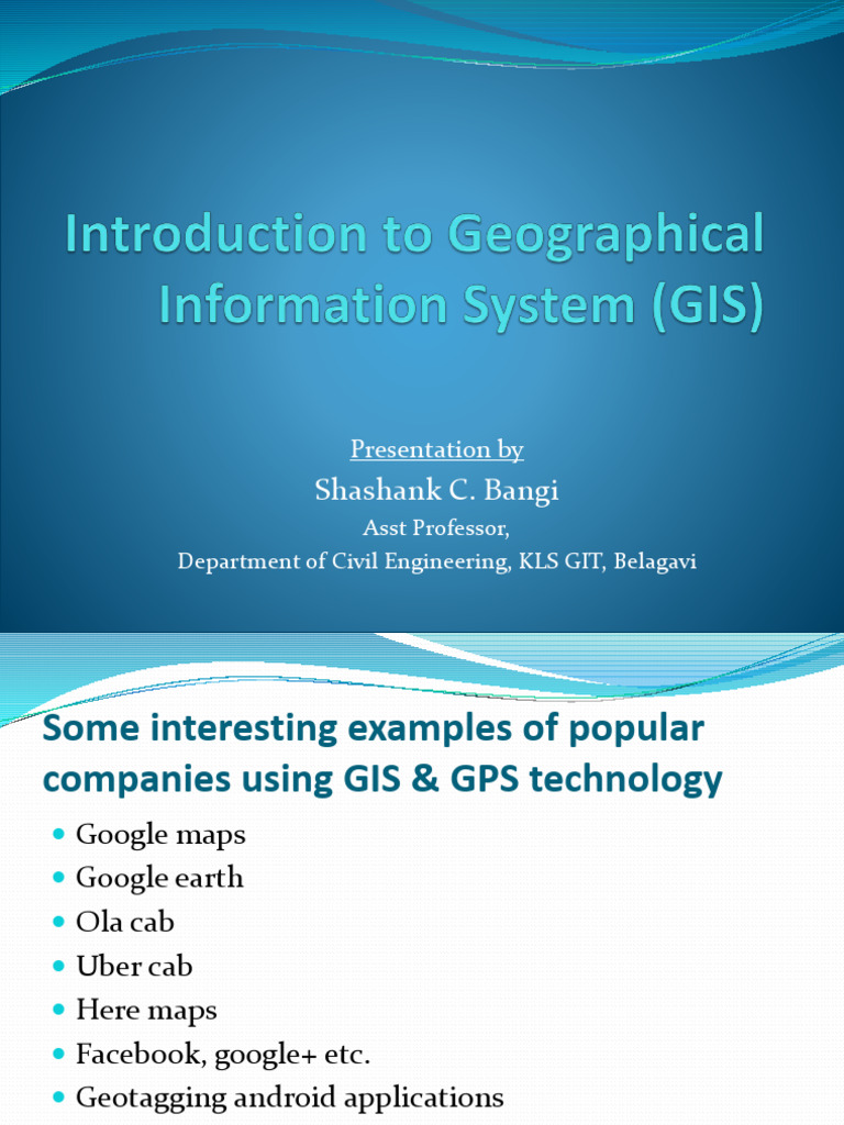 GIS and GPS Applications in Civil Engineering | PDF | Geographic ...