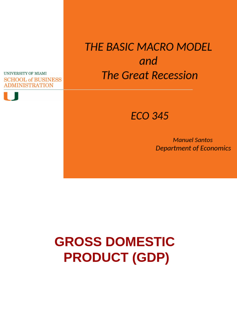 Eco 345 Introduction | PDF | Gross Domestic Product | Recession