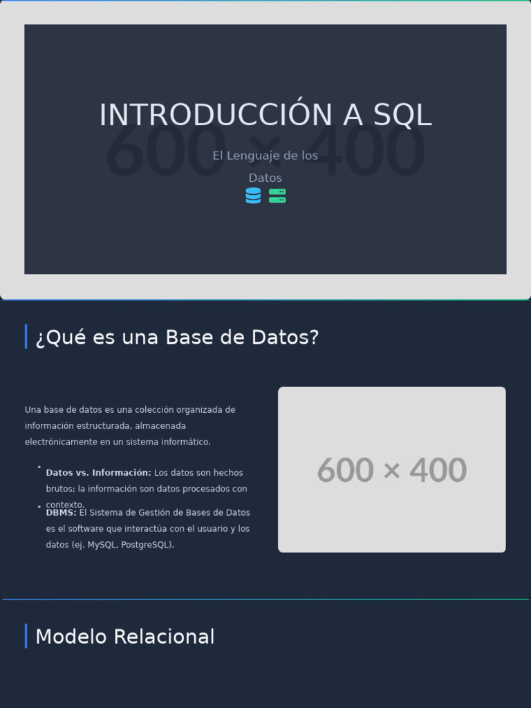 Introducción a SQL y Bases de Datos | PDF | SQL | Datos de computadora