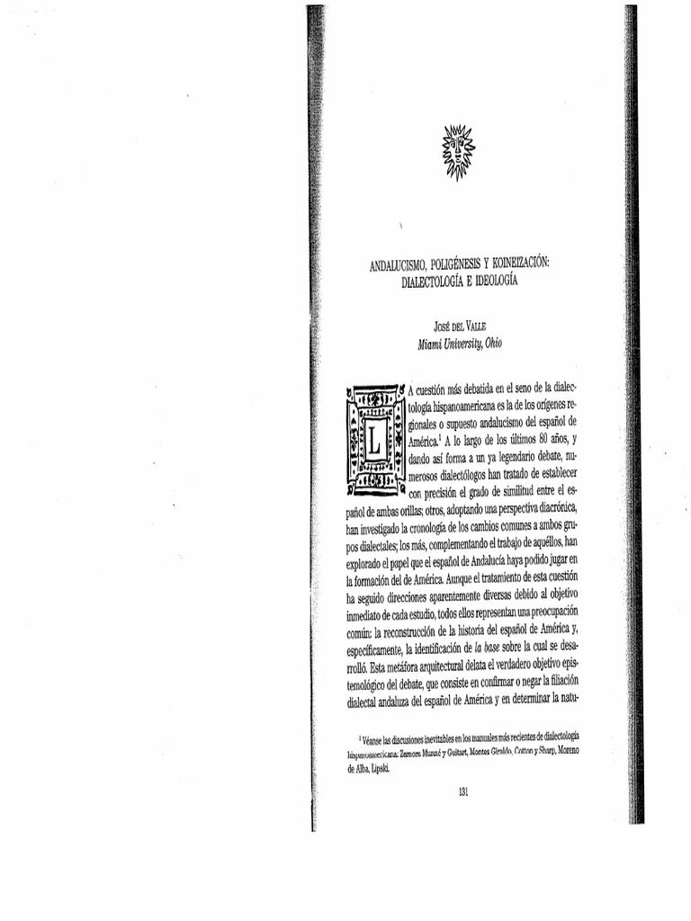Andalucismo, Poligénesis y Koineización | PDF
