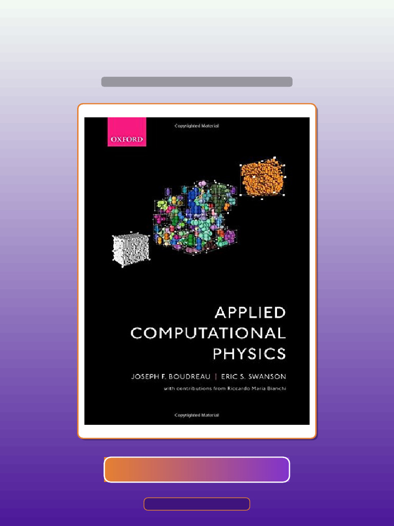 Test Bank of Applied Computational Physics 1st Edition Joseph F ...