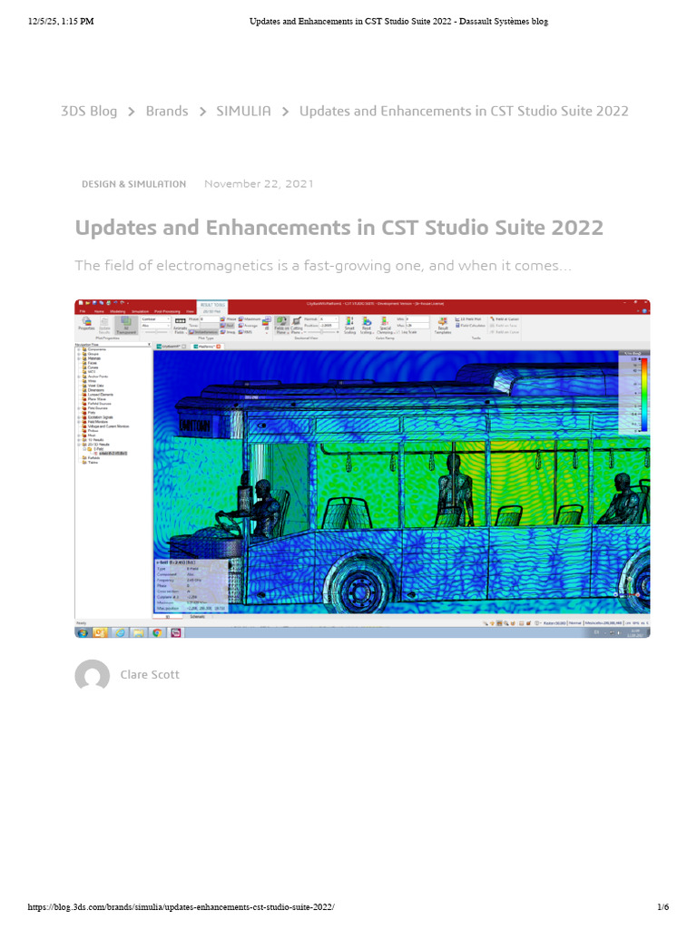 Updates and Enhancements in CST Studio Suite 2022 - Dassault Systèmes ...