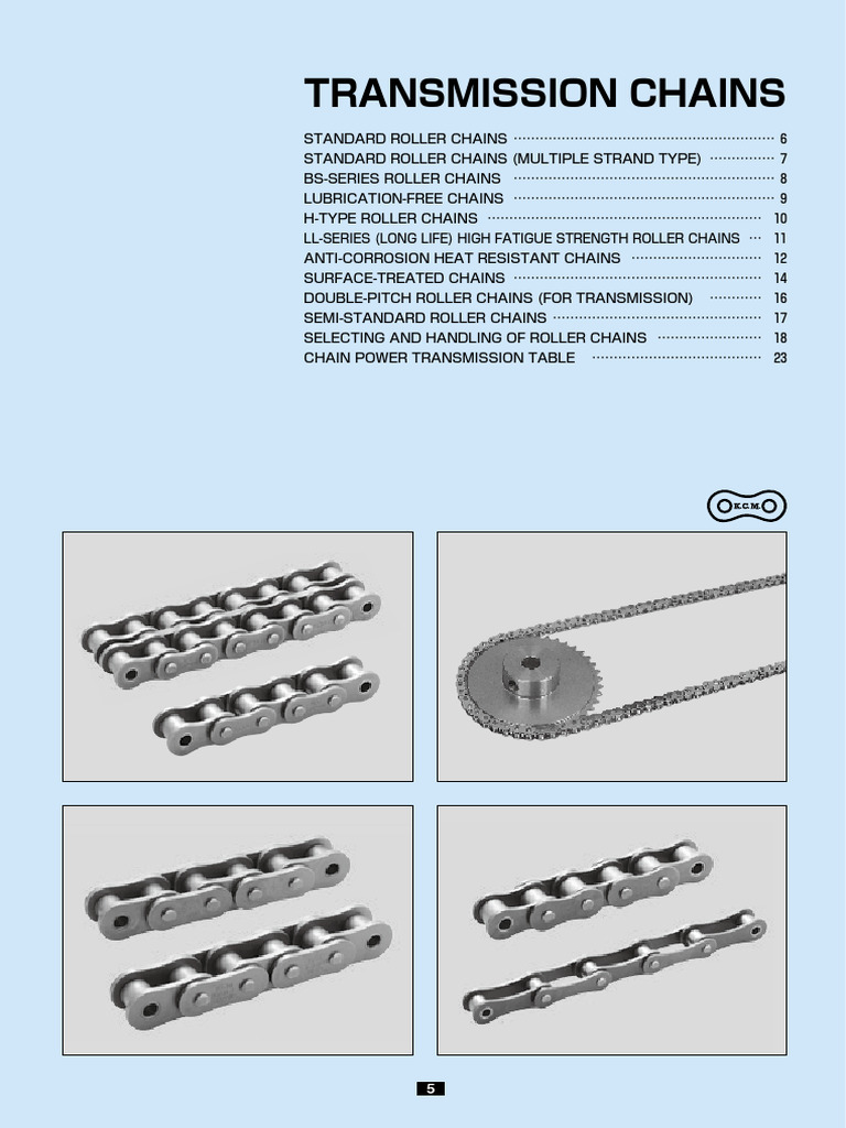 Group Catalog Power Transmission Chain | PDF