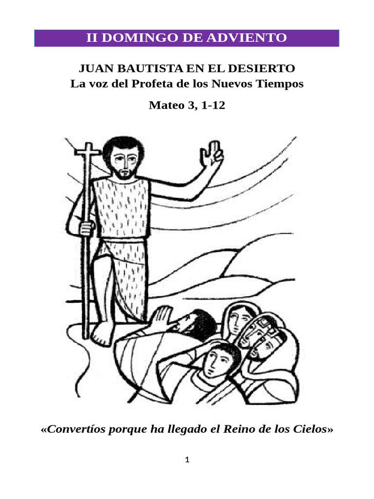 Mensaje de Conversión en Adviento | PDF | Jesús | Cristo (título)