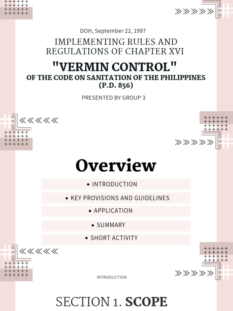 Vermin Control Regulations in Hospitality | PDF | Pest Control | Sanitation