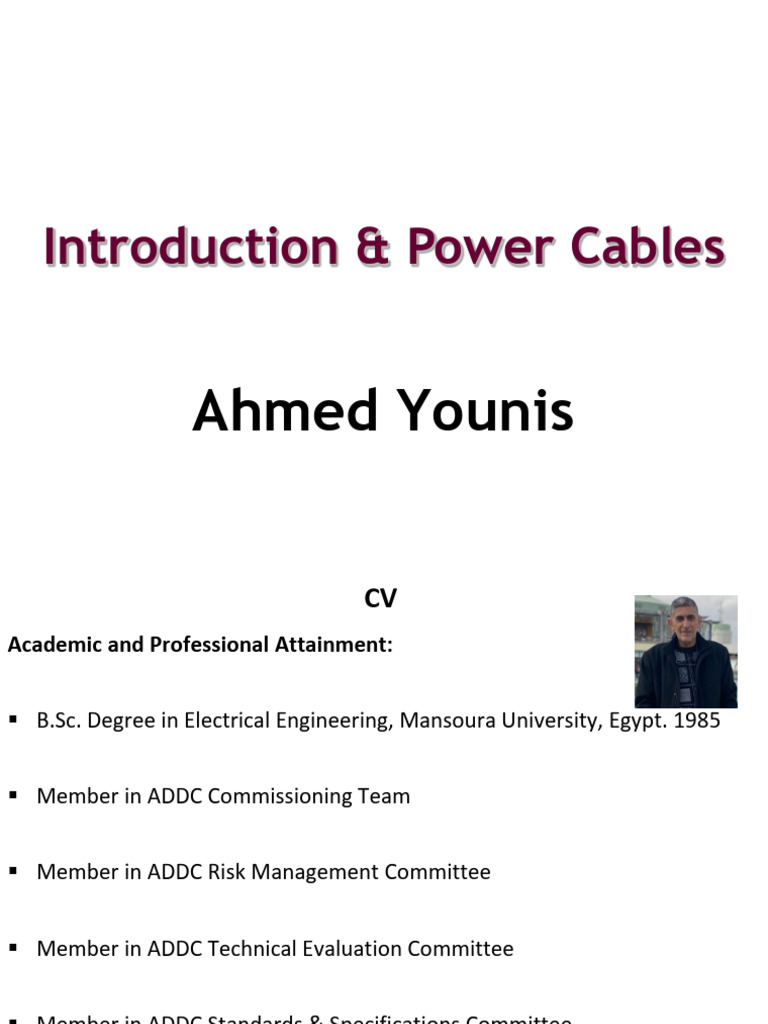 Power Cables and Electrical Systems Overview | PDF | Root Mean Square ...
