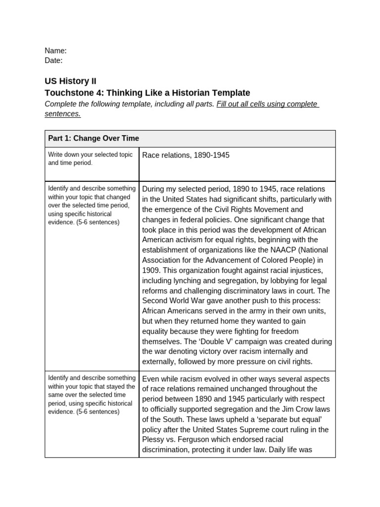 US History II Touchstone 4 Template 1.edited | PDF | Nuclear Weapons ...