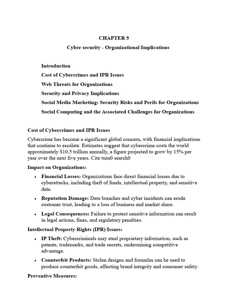 Cybersecurity Challenges for Organizations | PDF | Security | Computer ...