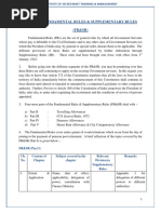 Overview of FR & SR Rules | PDF | Pension | Employment