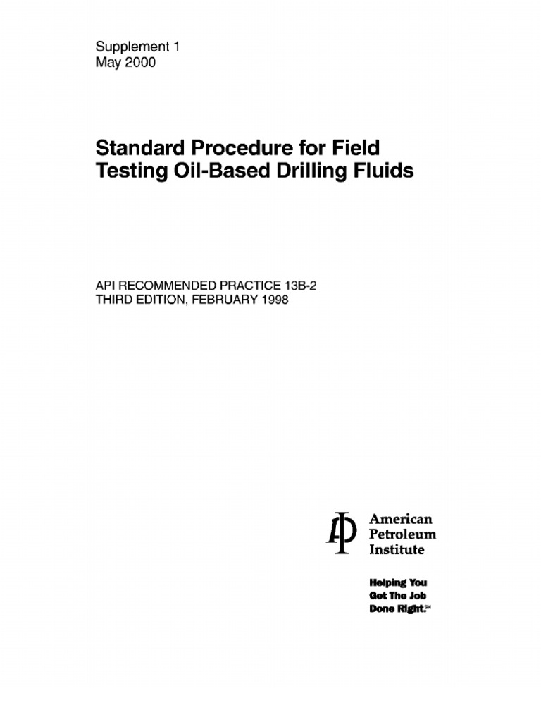 American Petroleum Institute Copyright 2000 | PDF | Environmental ...