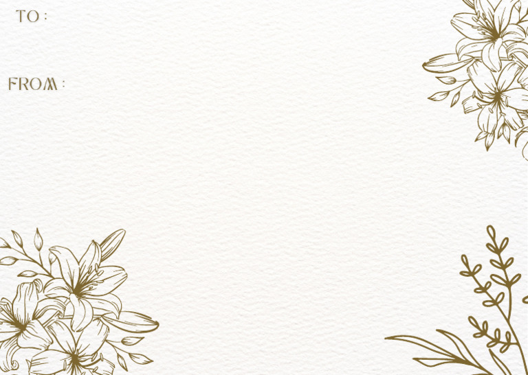Gold White Floral Congratulations Card.pdf | PDF