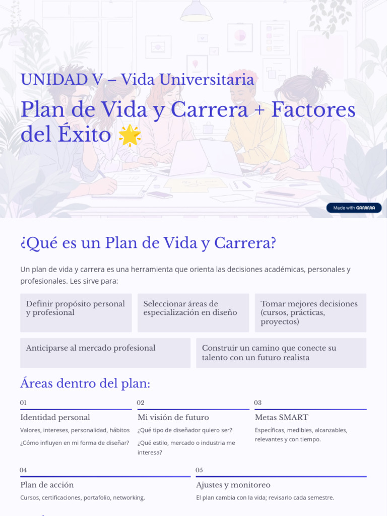 Plan de Vida y Carrera en Diseño | PDF | Diseño | Diseño gráfico