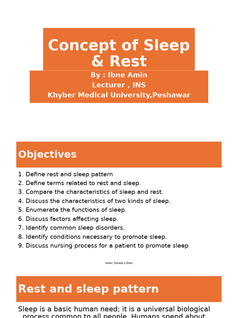 Understanding Sleep and Rest Patterns | PDF | Sleep | Sleep Disorder