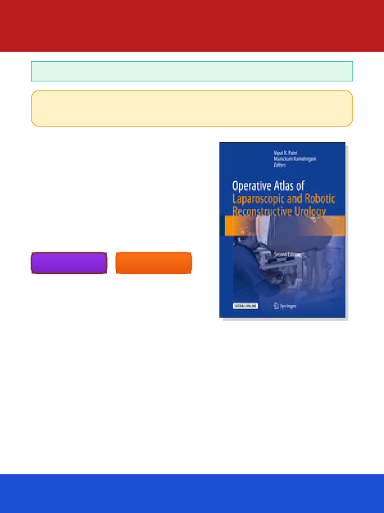 Operative Atlas of Laparoscopic and Robotic Reconstructive Urology 2nd ...