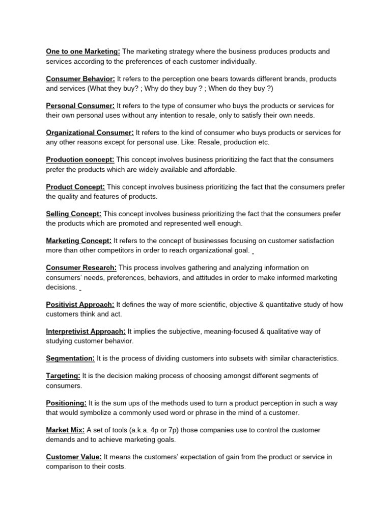 Understanding Consumer Behavior and Marketing | PDF | Marketing ...