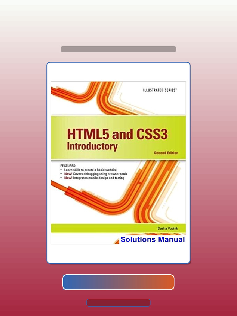 HTML5 and CSS3 Illustrated Introductory 2nd Edition Vodnik Exam Prep ...