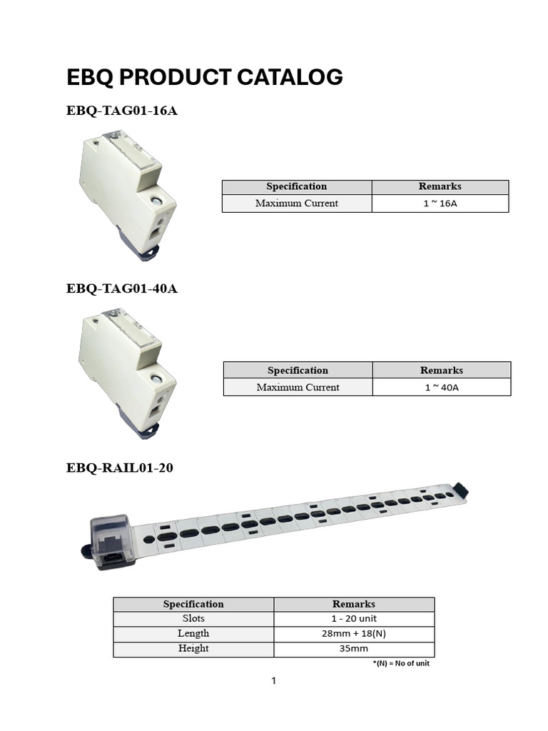 EBQ Product Catalog Overview | PDF