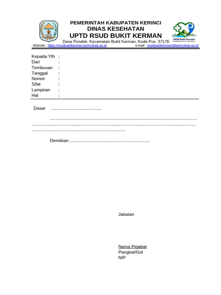 Format Nota Dinas | PDF