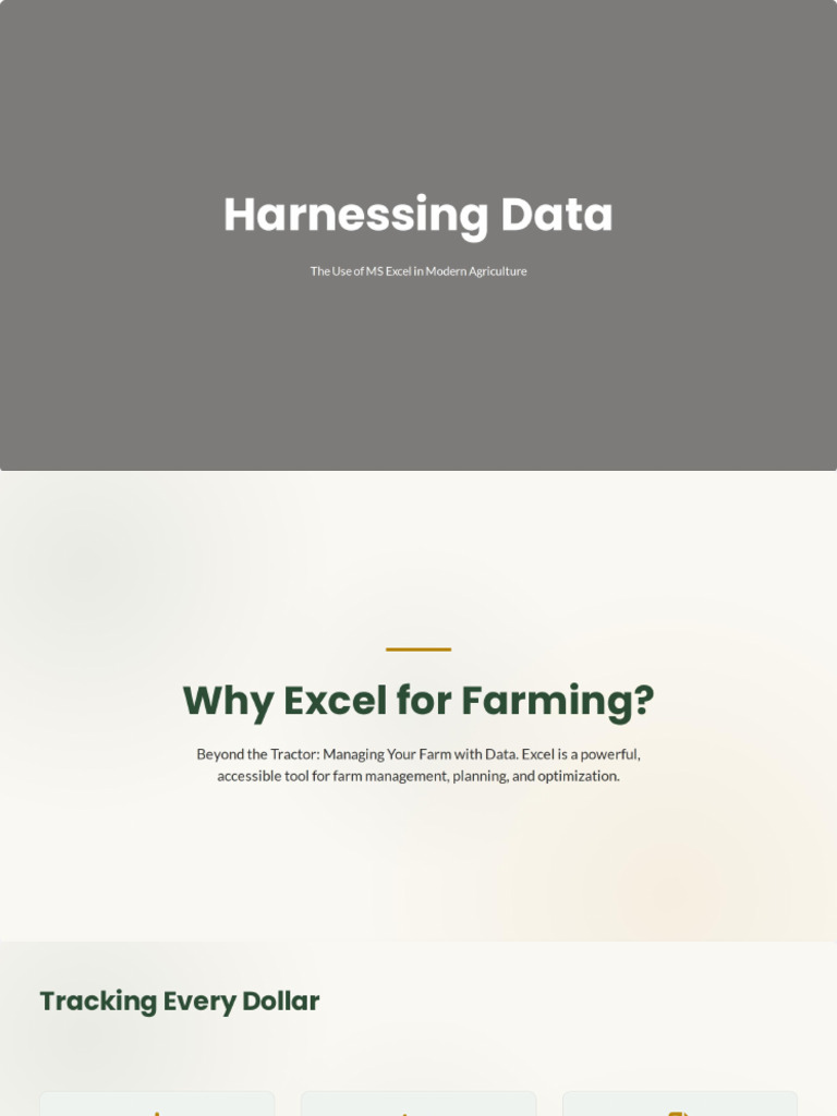 MS Excel in Agriculture | PDF