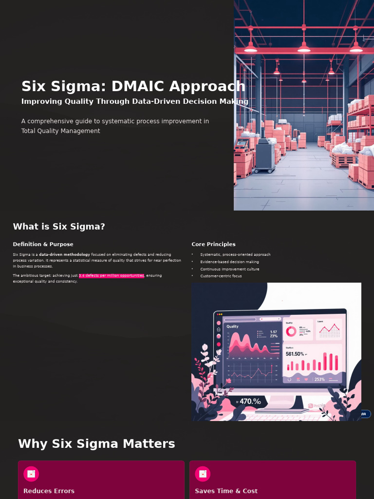 Six Sigma DMAIC: Process Improvement Guide | PDF | Six Sigma ...