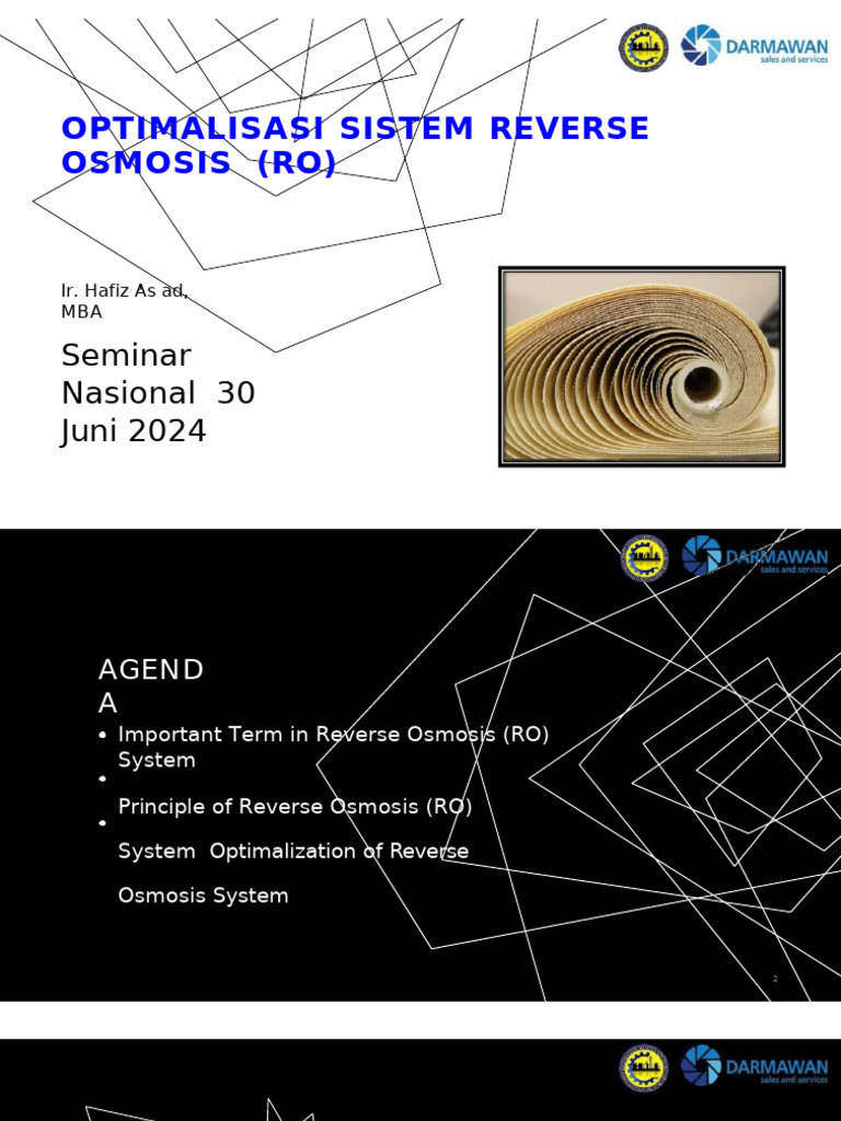 Optimalisasi Sistem Reverse Osmosis | PDF | Membrane | Osmosis