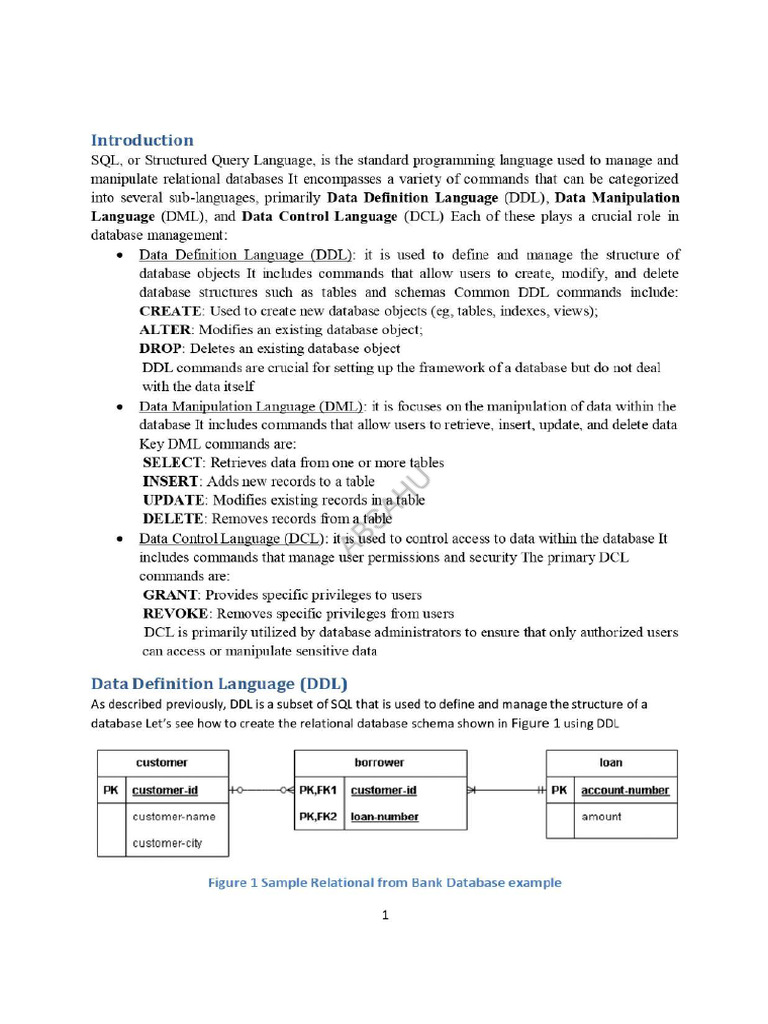 SQL DDL | PDF