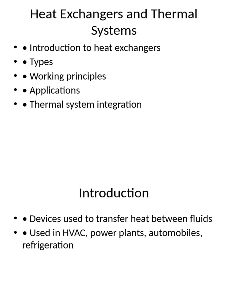 Heat Exchangers: Types and Applications | PDF