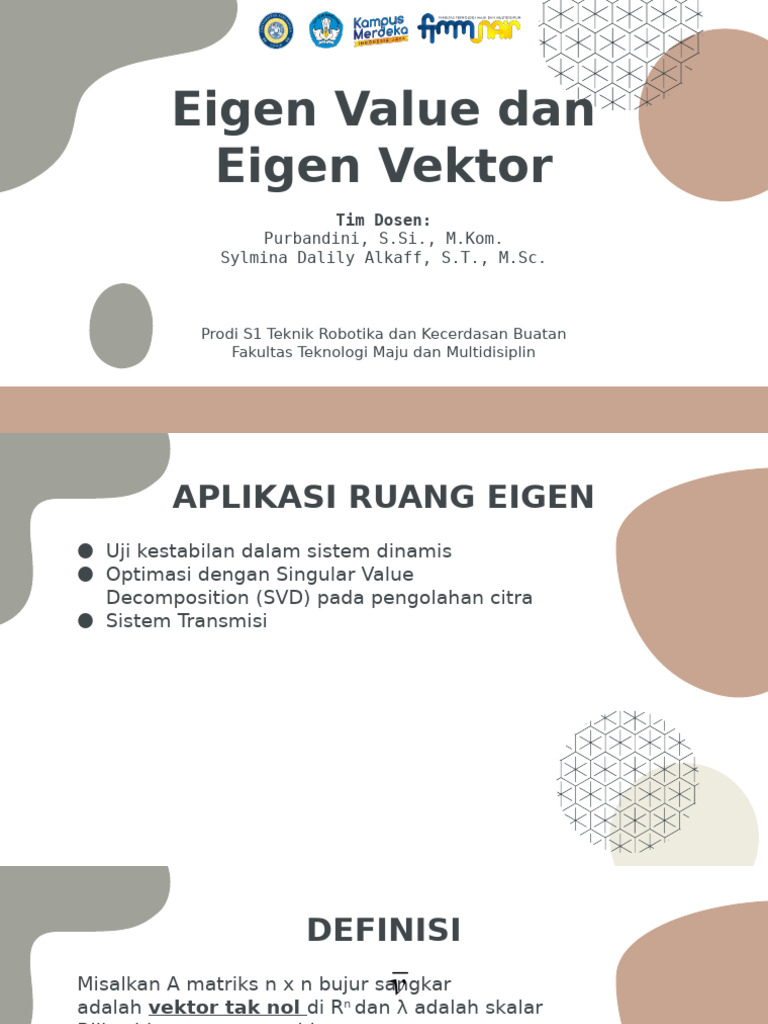 TM13-Eigen Value Eigen Vektor | PDF