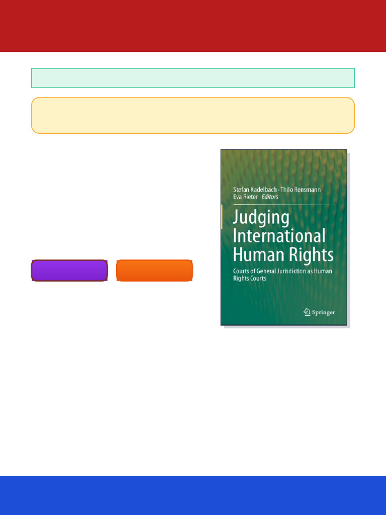 Judging International Human Rights Courts of General Jurisdiction as ...