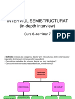 Interviul Semistructurat