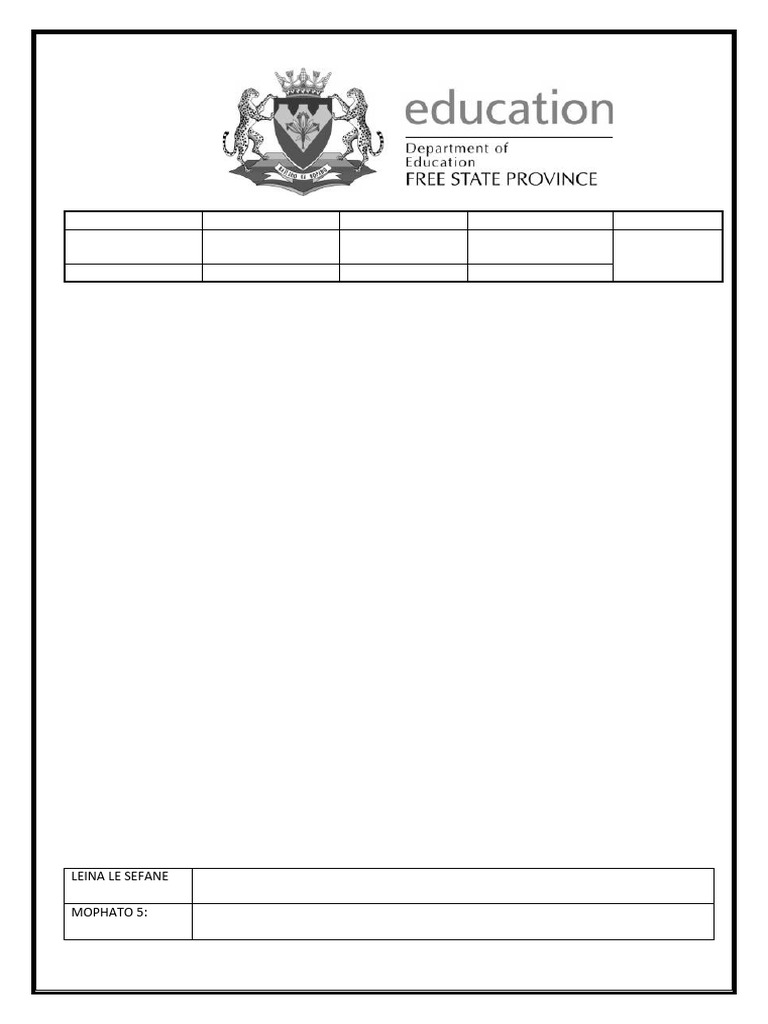 Mophato 5 Setswana Teko e e Tlhomameng Seetebosigo 2025 | PDF
