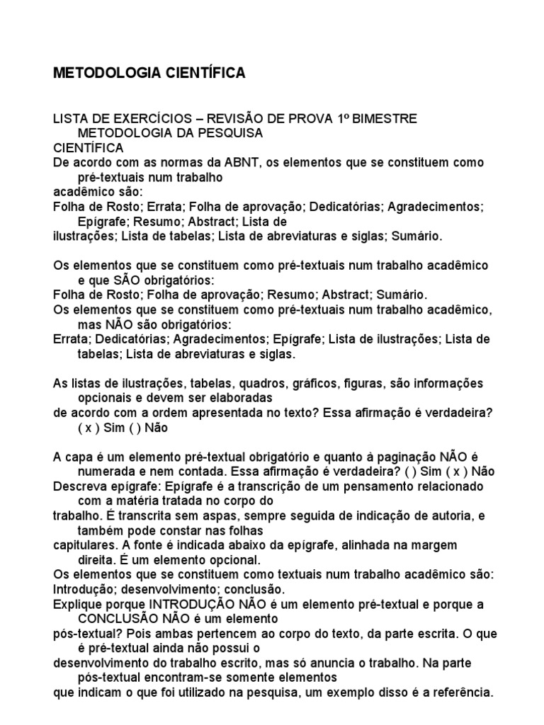 Normas ABNT para Metodologia Científica | PDF | Citação | Science
