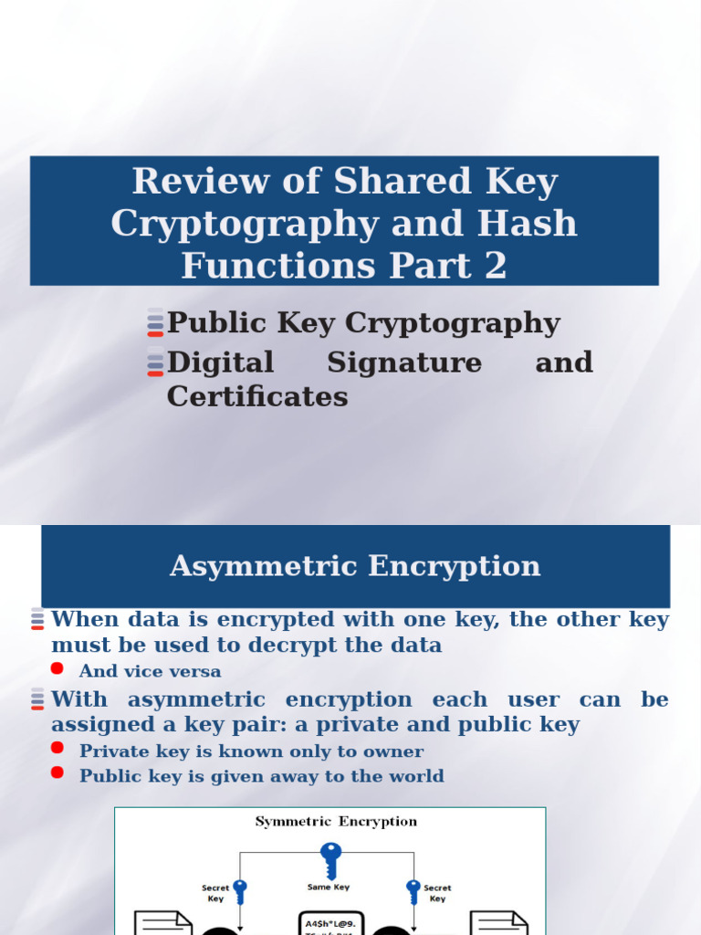 Public Key Cryptography Overview | PDF | Public Key Cryptography | Key ...