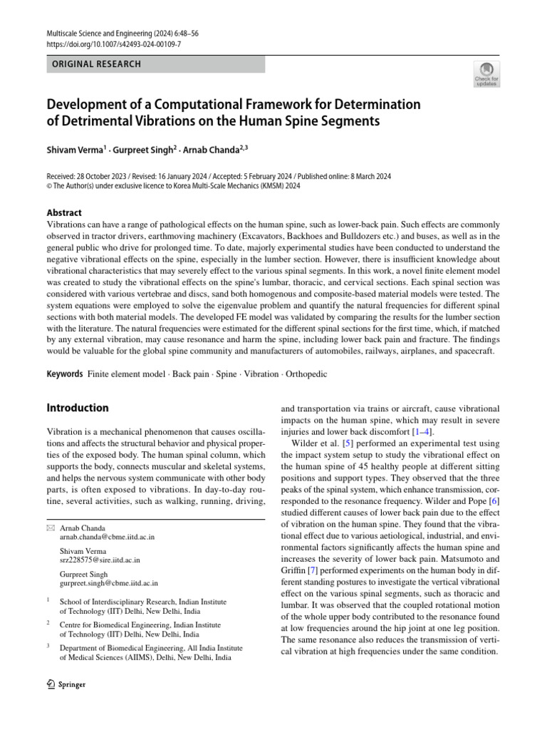 Development of A Computational Framework For Determination of ...